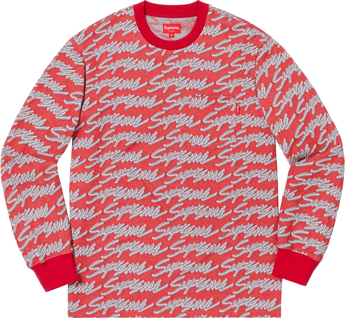 Signature Script Logo L/S Pocket Tee view 2